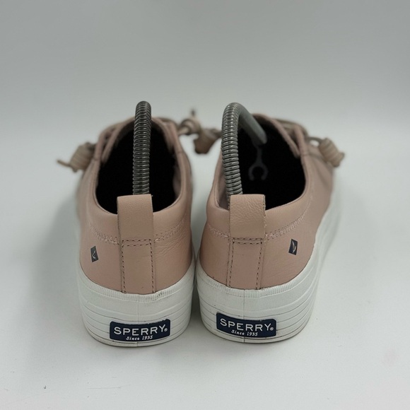 Sperry STS85082 Womens Crest Vibe Nude Leather Memory Foam Sneakers Shoes 8 - Picture 4 of 6